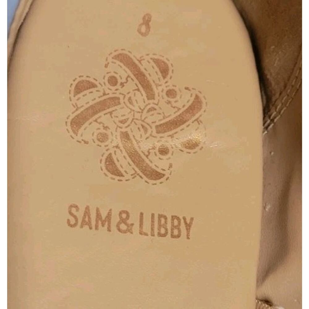 Women's Sz. 8 Sam & Libby Birdie Ballet Flat Light Blue Comfort Square Toe - Picture 5 of 8